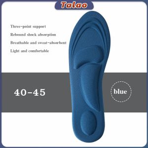 Talao Shoe Insole 10D Memory Foam Sports Insoles Womens Anti-odor Breathable Cushioning Pain Relief High