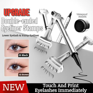 【HOT SALE】Lower Eyelash Stamp Eyeliner Pen Simulation Eyelash Silicone Natural Waterproof Sweatproof Artifact Genuine New下睫毛印章+眼线笔