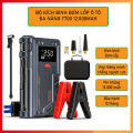 Bộ Kích Bình Bơm Lốp Ô Tô 12.000mAh T700 Pro, Bơm Lốp Siêu Tốc, Kẹp Bình Chống Ngược Cực. 