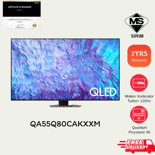 Samsung Q80C QLED 4K Smart TV 120Hz (2023) | 55