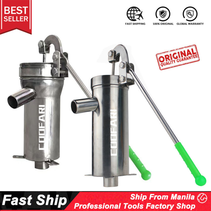 COOFARI Stainless Steel Manual Jetmatic Hand Water Pump Deep Well Poso Bomba Water Pump Manual Durable Domestic Oil Pump