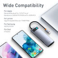 Baseus USB C Hub Loại C Để HDMI Tương Thích Rj45 đầu đọc SD Pd 100W Sạc USB 3.0 USB-C HUB cho MacBook Pro trạm dock Splitter. 
