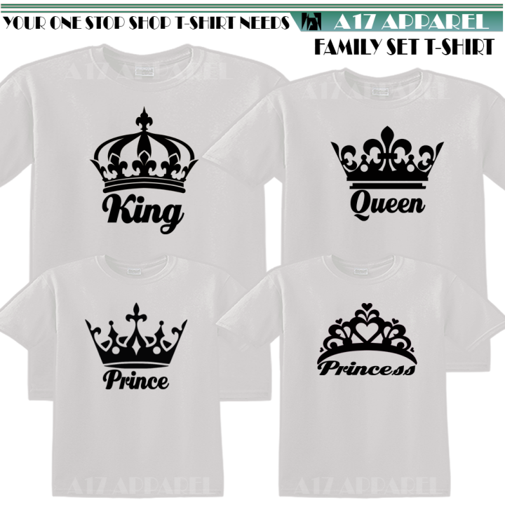 family t shirts king queen princess