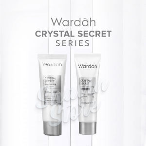 Paket Wardah Crystal Secret Whitening Complete Series Skincare (2pcs/3pcs/5pcs/7pcs) Wardah White Secret Skincare Wajah Glowing Ori BPOM Perawatan Wajah Putih Glowing Terlaris (Day Night Cream Facial Wash Serum Pure Treatment Essence Intense Bright)