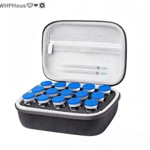 WP💓💛💖 10ML Insulin Vials Storage Case Resistant Waterproof Insulin Organizer Diabetics-EVA Large Capacity Insulin Vial Protector Wear