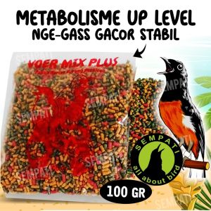 SEMPATI Nutrimix Voer Kuning 200gr Daily Bird Food Pakan Harian Burung Murai Kacer Trucuk Jalak Cendet Pur Pakan Penggacor Burung Kicau Plus Vitamin