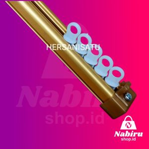 Promo Batang Kotak Alkan Gorden Rell Vitrace Oval Gordyn Rollet Tirai Jendela Pintu Kamar mandi