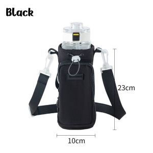 800-1000ML Water Bottle Bag with Strap Portable Holder Water Bottle Bag with Pocket Carrier Bag