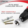 Deburring External Chamfer Tool, with Tungsten Carbide Blade, Deburring Chamfering Drill Bit, Remove Burr Tools Quick Release Hex Shank. Improved Durability and Sharpness. Fits 1/8" to 3/4".. 
