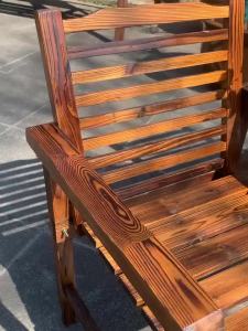 Anti corrosion solid wood leisure tables chairs balconies outdoor and indoor dual-use courtyards terraces double armchairs with small coffee tables