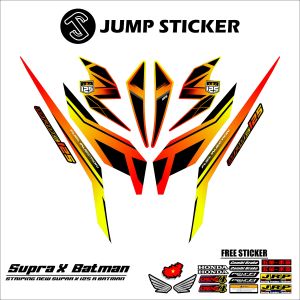Stiker striping new supra x 125 r grafis variasi 015