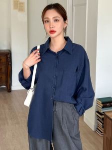 Kemeja Polos Putih Wanita - Kemeja Kerja Cewek | Slimfit Lengan Panjang