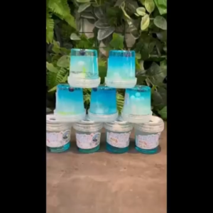 Crystal Slime Bubble Slime Transparent Non Sticky Kids Stress Relief Sensory Toy 水晶泥起泡胶大罐高透泡泡胶儿童安全不粘手解压玩具网红史莱姆感官玩具 A579