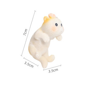 ตุ๊กตาแมวเกาะกระถาง Cat ตุ๊กตาแต่งสวน สวนจิ๋ว เกาะโหลปลา