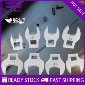 Samurry ✨Hot Sale✨ 8Pcs 3 8 Inch Interchangeable Handle Bull Head Ratchet Wrench Set Medium Drive L-Shaped Horn Spanner Accessories