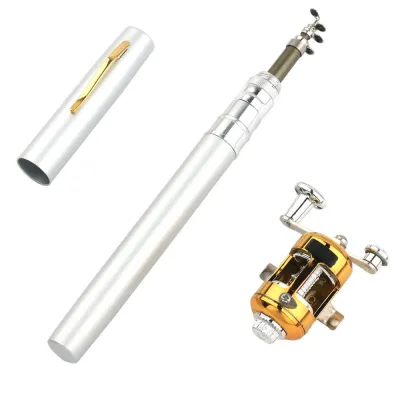 Portable Pen Style Fishing Rod Hard Spinning Fishing Hand Pole Small 1m Mini Fishing Pole Stream Lake
