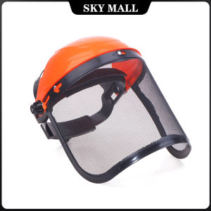 Garden Grass Trimmer Safety Helmet Hat with Full Face Protective Mask for Logging Brush Cutter Forestry Protection