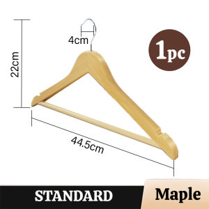 [1PC] Encora Solid Wood Clothes Hanger Penyangkut Baju Tuala Wood Hanger Penyangkut Kayu Clothes Towel Organizer
