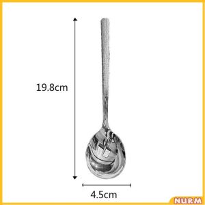 Nurm Stainless Steel Spoon Family Soup Spoon Creative Metal Kitchen Cooking Spoon
