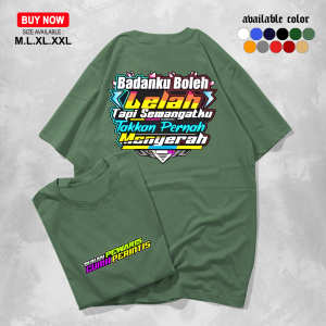 Kaos BADAN BOLEH LELAH- KAOS PRIA WANITA KAOS DISTRO-KAOS KERAH BULAT-KAOS LENGAN PENDEK-KAOS santai-ATASAN