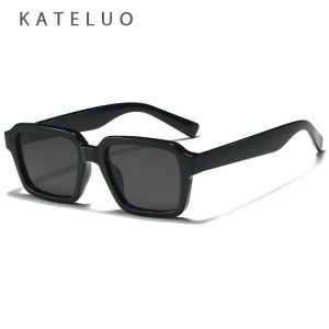 KATELUO แว่นตากันแดดย้อนยุคสำหรับผู้หญิงแฟชั่นทรงสี่เหลี่ยมเฉดสีกรอบขนาดเล็กป้องกัน UV400แว่นตากันแดด SZ3209