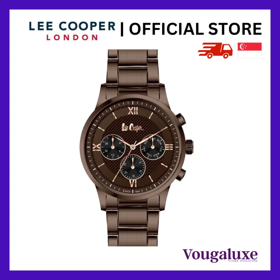 LEE COOPER OFFICIAL Men Metal Band Dark Brown Watch Water