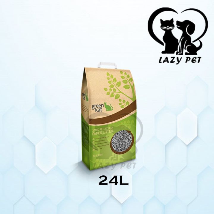 Green Kat Recycled Paper Cat Litter 24L | Lazada