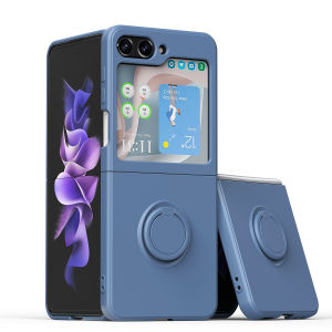【Ring Holder 】KISSCASE for Samsung Galaxy Z Flip5 Flip4 Flip3 Liquid Silicon Case Soft Magsafe Ring Car Holder Stand For Samsung Z Flip 3 Z Flip 4 Flip 5 5G Soft Protection Cover