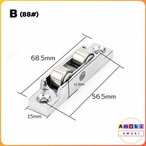 Amoki Slot/Flat Wheel 88/77 Style Sliding Door Casement Pulley Window Pulley Roller Wheel