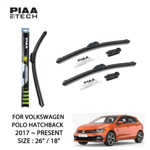 Volkswagen Polo Hatchback PIAA Si-Tech Silicone Wiper (26" / 18")