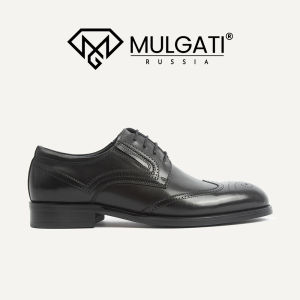 Giày tây nam MULGATI Wingtip Brogues vân lỗ buộc dây - 5408A