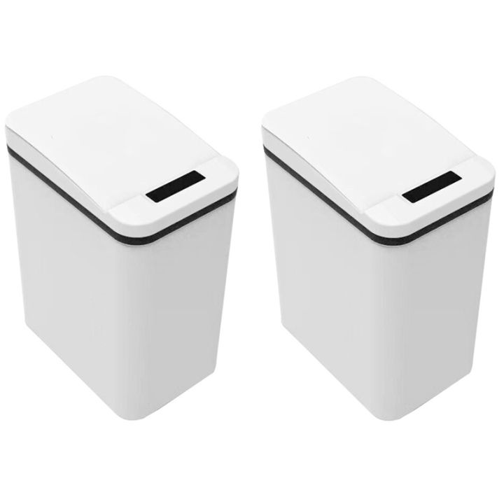 NonContact Bathroom Trash Can with Lid UltraThin Intelligent