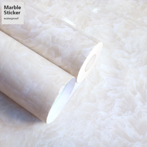 Marble Wallpaper Self-adhesive Kitchen Oilproof And Waterproof Living Room Bathroom Wall Sticker Thickened 100CM