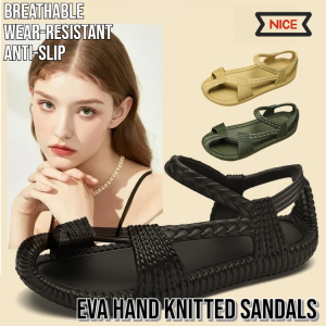 Sandals Hand Knitted Sandal Woven Flat Outdoor Woven Casual Handwoven Grass Shoes