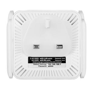Hot Sale 5G 2.4G Dual Frequency 1200M Four powerful antennas WIFI Through-Wall Wireless Repeater Signal Amplifier