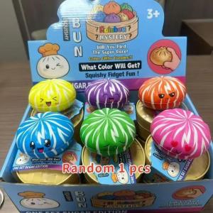 Mysteries Rainbow Squishy Dumplings Ornament Slow Rising Stress Relief Fidget Toys Desk Accessories Party Gift For Kids Adults