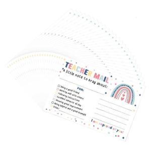 25Pieces Incentive Reward Cards Student Good Behavior Cards Teacher Notes to Parent Motivational Postcards for Classroom