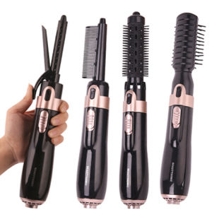 4In1 One Step Hair Dryer Volumizer Salon Hot Air Hair Styling Brush Negative Ion Generator Hair Straightener Curler Curling