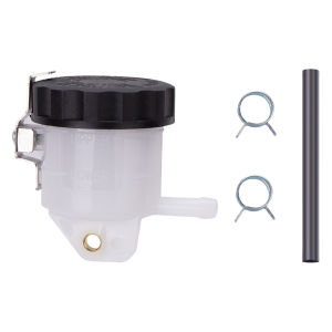 Kawasaki ZX6R ZX10R Handlebar Brake Reservoir for Motorcycle Disc Brake Oil Cup with Leak-Proof Cap and Clear Window