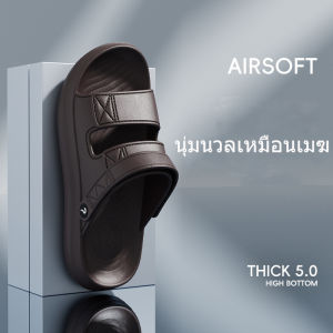 รองเท้าแตะผู้ชายฤดูร้อน ระบายอากาศดี นุ่มสบาย พื้นกันลื่น ใส่เดินได้ทั้งวัน