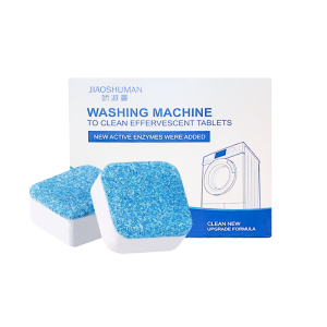 Washing Machine Cleaner 12pcs Antibacteria Washing Machine Drum Cleaner Powder Descaler washing machine bath cleaner Laundry Deep Cleaning Detergent Remover Effervescent Tablet