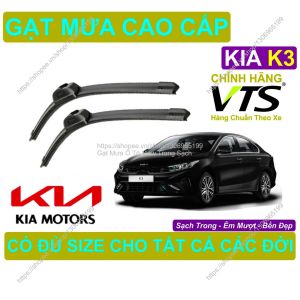Gạt Mưa Silicon Kính Lái KIA K3 Cặp Gạt M.ưa Kính Lái KIA K3 Có Đủ S.ize Cho Các Đời Xe KIA K3