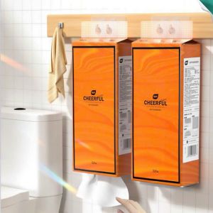 Túi giấy treo tường tiện lợi 1280 tờ CHEERFUL nội địa Trung cao cấp Giấy Vệ Sinh TreoTường 4 lớp bột gỗ nguyên sinh