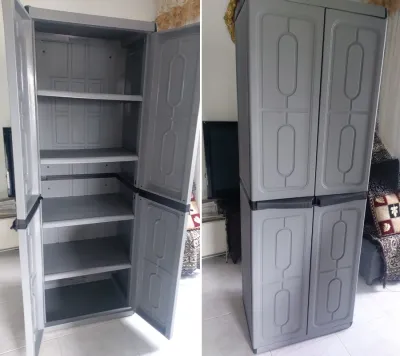 🇸🇬 Toyogo SELF ASSEMBLY Full Height Outdoor Waterproof Storage / Shoe Cabinet Cupboard Lockable (608-2)