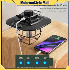 【MOJOYCE】 ไฟแคมป์ปิ้งกันน้ำ IPX4 ดีไซน์ย้อนยุค ชาร์จ Type-C สำหรับตั้งแคมป์และตกปลา