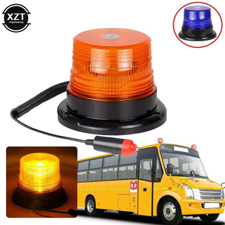 Red Blue Amber 12V/24V Magnetic Mounted Vehicle Car LED Strobe Warning ...