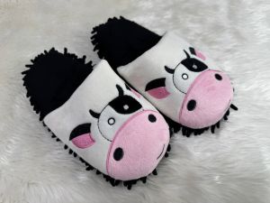 พร้อมส่งTohome รองเท้าใส่ในบ้านไซส์ใหญ่ สลิปเปอร์ถูพื้นได้ลายน่ารัก พื้นเป็นม๊อบสามารถถูพื้น เก็บฝุ่นได้ในตัว