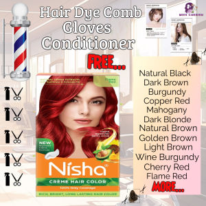 Nisha Crème Hair Color Permanent Hair Dye Color No Ammonia18 Colors 60gm