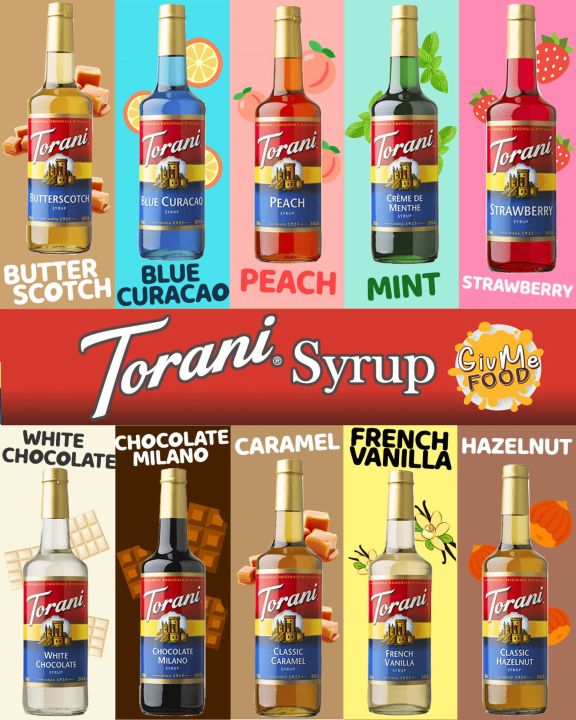 Torani Syrup 🍑 โทรานี่ ไซรัป 🍑 Torani Syrup Sugar Free 750 ml ไซรัปกาแฟ Lazada.co.th