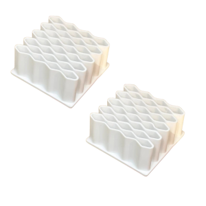 Medicine Organizer Organized Ointment Holder Multifunction Tubular Ointment Organizer Striped Pipe Compartment Ointment Organizer